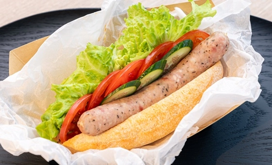 ハーブソーセージのヘルシーベジドッグ