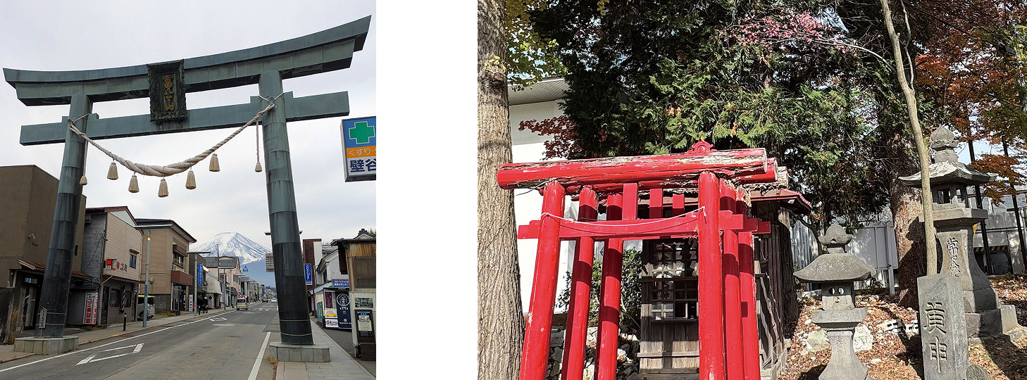 ホテル富士トリイゲートの二つの鳥居