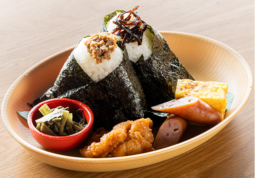 ホテル富士トリイゲート 朝食C梨北米を使ったSHOGUNおにぎり