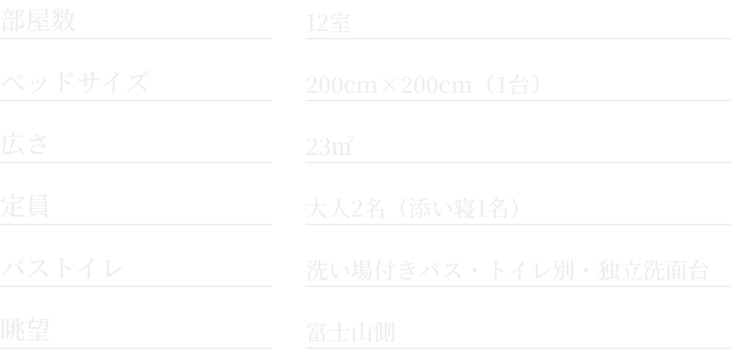 ホテル富士トリイゲート 富士山ビューキング