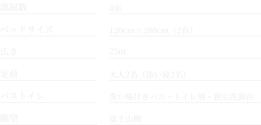 ホテル富士トリイゲート 富士山ビューツイン